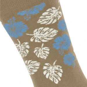 Burlington Sokken Fashion | Lichtblauw gebloemd 
