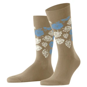 Burlington Sokken Fashion | Lichtblauw gebloemd 