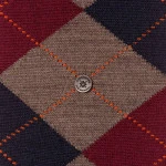 Burlington Sokken | Argyle  Marine Bordeaux Taupe
