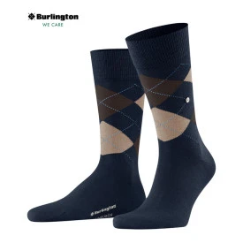 Burlington Sokken Edinburgh | Camel Blauw