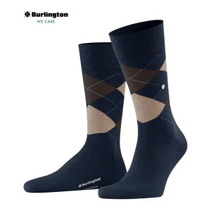 Burlington Sokken Edinburgh | Camel Blauw