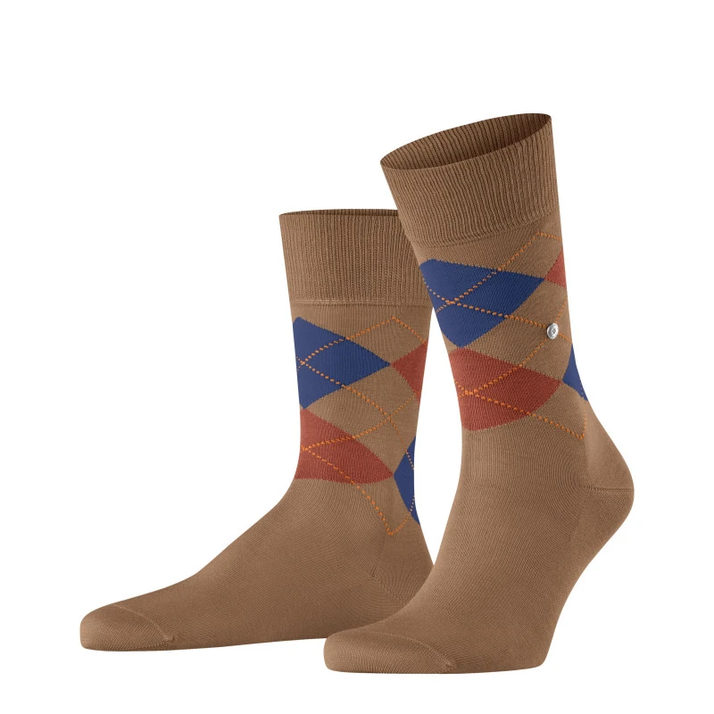 Burlington Manchester Sokken |Cognac | www.pietkoopmans.nl