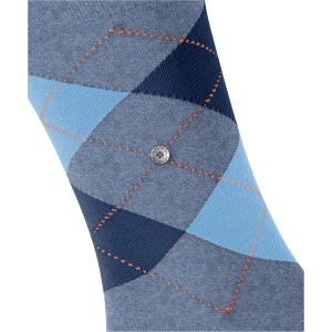Burlington Sokken King | Lichtblauw Blauw