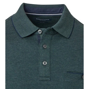 Casamoda Polo Lange Mouw | Donker Groen