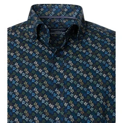 Casamoda Overhemd | Blauw Gebloemd