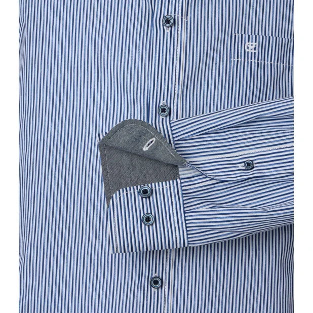 Casamoda Overhemd | Streep Button Down | www.pietkoopmans.nl