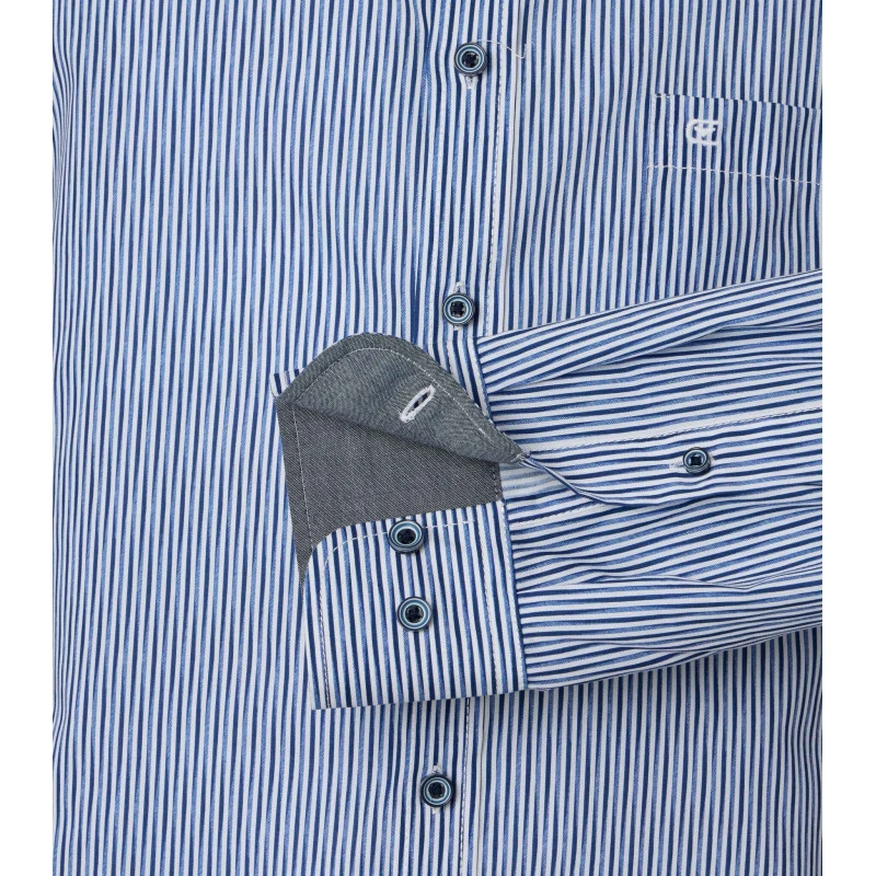 Casamoda Overhemd | Streep Button Down | www.pietkoopmans.nl