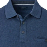 Casamoda Polo Lange Mouw | Jeans Blauw | www.pietkoopmans.nl