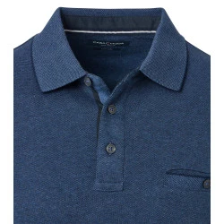 Casamoda Polo Lange Mouw | Jeans Blauw