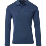 Casamoda Polo Lange Mouw | Jeans Blauw | www.pietkoopmans.nl