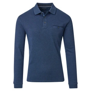 Casamoda Polo Lange Mouw | Jeans Blauw