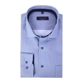 Casamoda Overhemd | Marine Stip Print