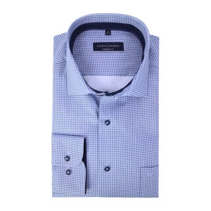 Casamoda Overhemd | Marine Stip Print