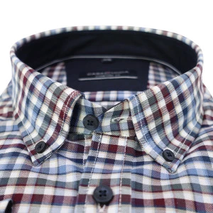 Casamoda Overhemd | Raf Bordeaux Geruit