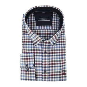 Casamoda Overhemd | Raf Bordeaux Geruit