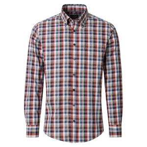 Casamoda Heren Overhemd | Blauw Rood Geruit