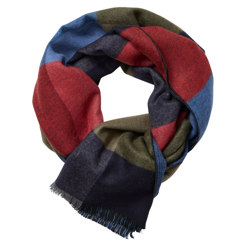 Casamoda Viscose Heren Sjaal | Warm Rood Olijf | www.pietkoopmans.nl