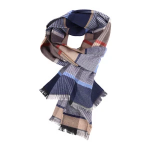 Casamoda Geweven Heren Sjaal | Camel Rood