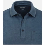 Casa Moda Polo Borstzak | Indigo Gemeleerd | www.pietkoopmans.nl