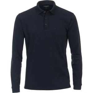 Casamoda Polo Lange Mouw | Marine