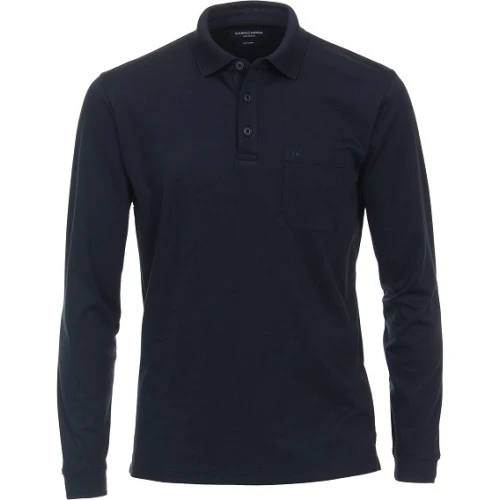 Casamoda Polo Lange Mouw | Marine | www.pietkoopmans.nl