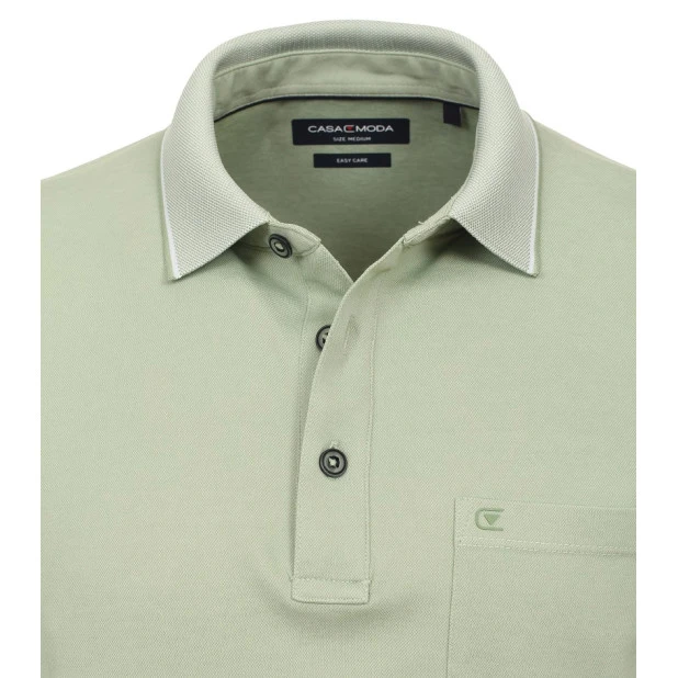 Casamoda Polo Borstzak | Licht Groen | www.pietkoopmans.nl