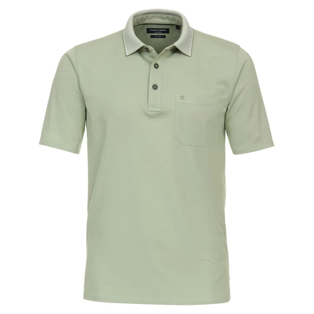 Casamoda Polo Borstzak | Licht Groen | www.pietkoopmans.nl
