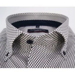 Casamoda Overhemd | Khaki Marine Print
