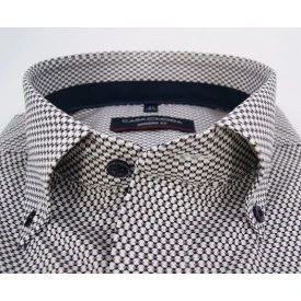 Casamoda Overhemd | Khaki Marine Print