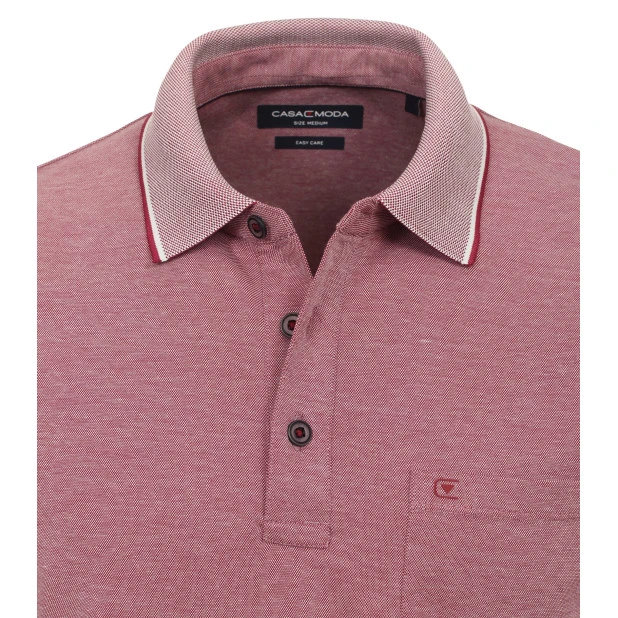 Casamoda Polo | Framboos gemeleerd | www.pietkoopmans.nl