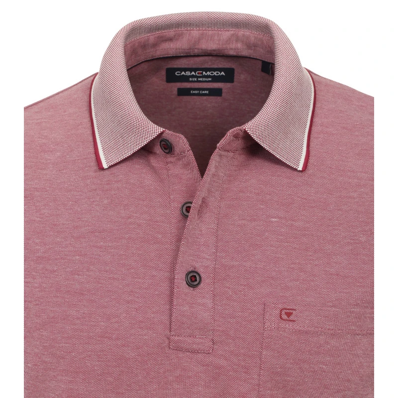 Casamoda Polo | Framboos gemeleerd | www.pietkoopmans.nl