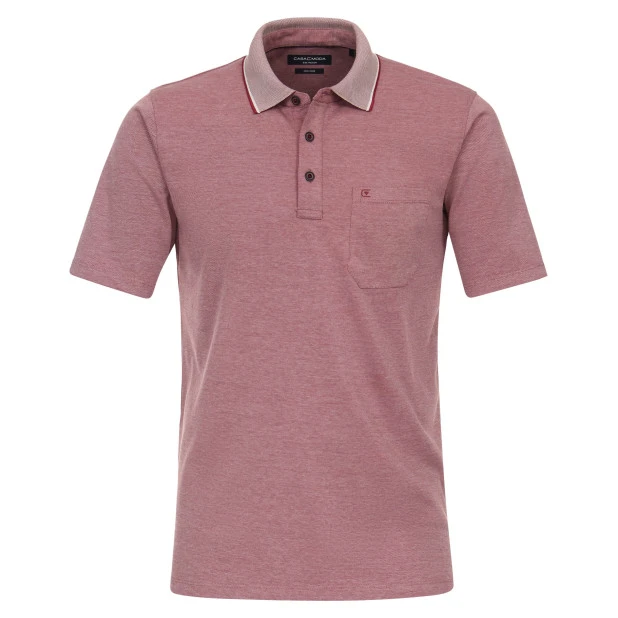 Casamoda Polo | Framboos gemeleerd | www.pietkoopmans.nl