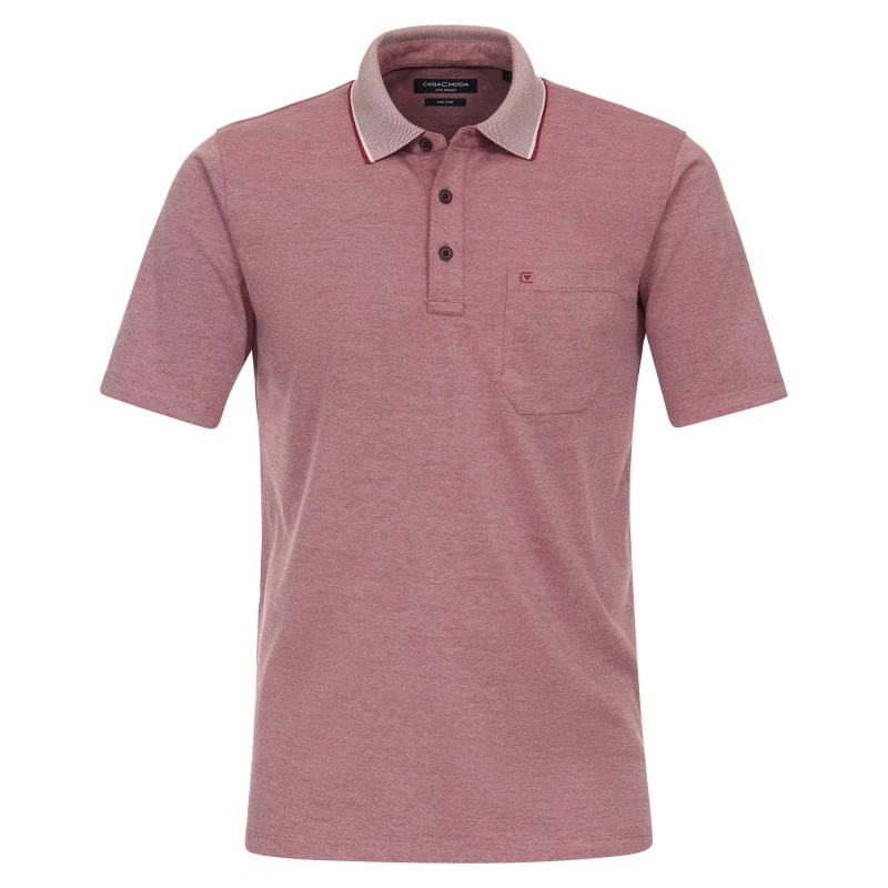 Casamoda Polo | Framboos gemeleerd | www.pietkoopmans.nl