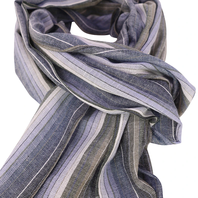 Casamoda Katoenen Shawl | Groen Blauw | www.pietkoopmans.nl