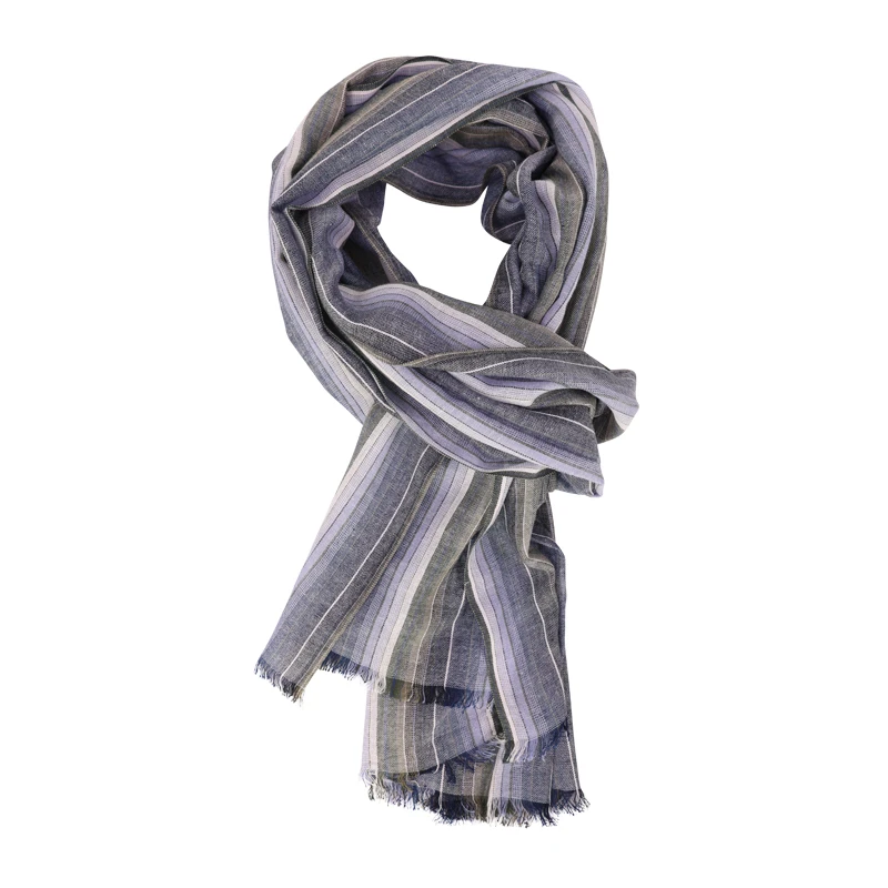 Casamoda Katoenen Shawl | Groen Blauw | www.pietkoopmans.nl