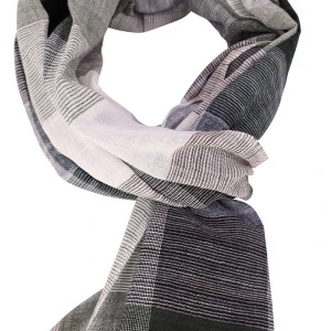 Casamoda Katoenen Shawl | Groen Geblokt