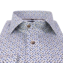 Casamoda Overhemd | Jeans Blauw Print
