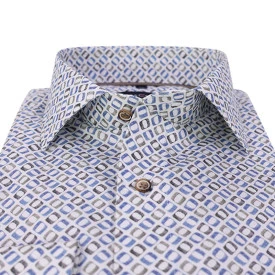 Casamoda Overhemd | Jeans Blauw Print