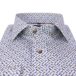 Casamoda Overhemd | Jeans Blauw Print