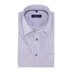 Casamoda Korte Mouw Shirt | Wit Met Print