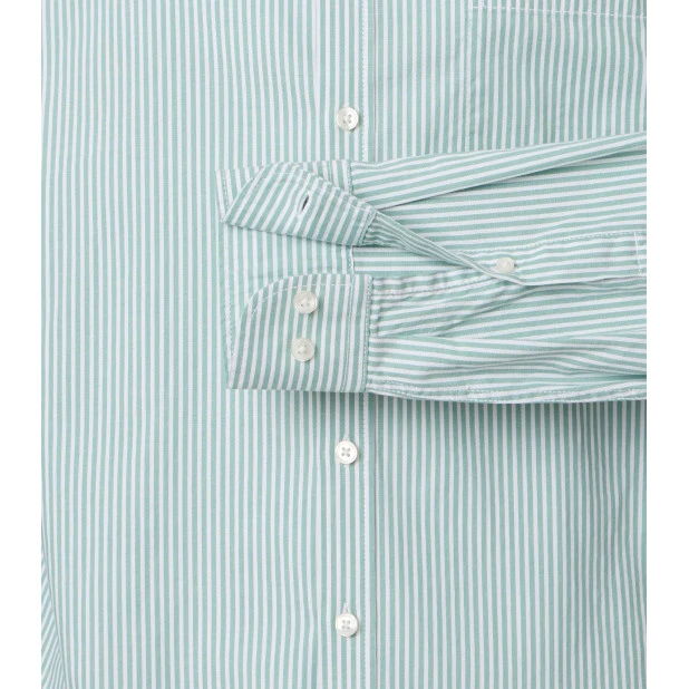 Casamoda Shirt | Groen Wit Gestreept | www.pietkoopmans.nl
