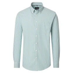 Casamoda Shirt | Groen Wit Gestreept