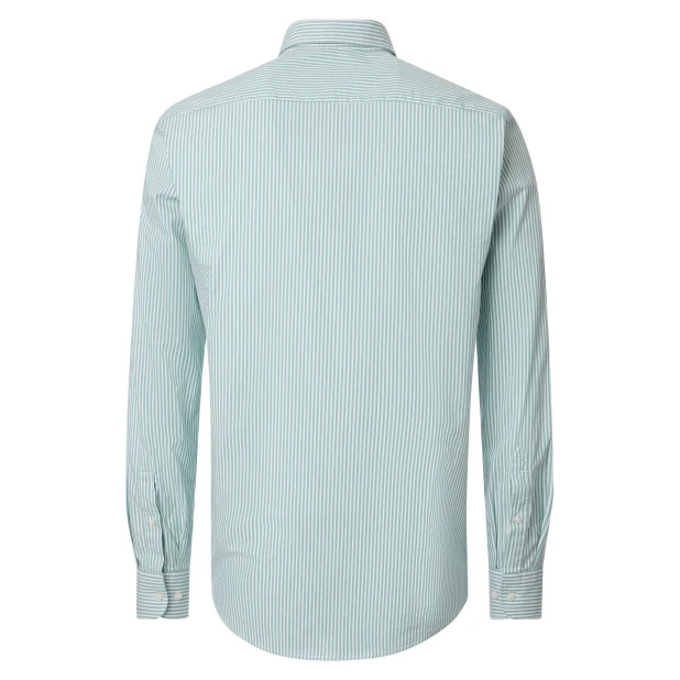 Casamoda Shirt | Groen Wit Gestreept | www.pietkoopmans.nl