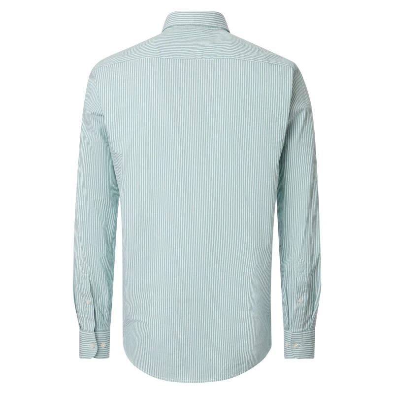 Casamoda Shirt | Groen Wit Gestreept | www.pietkoopmans.nl