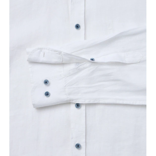 Casamoda Linnen Zomer Shirt | Wit | www.pietkoopmans.nl