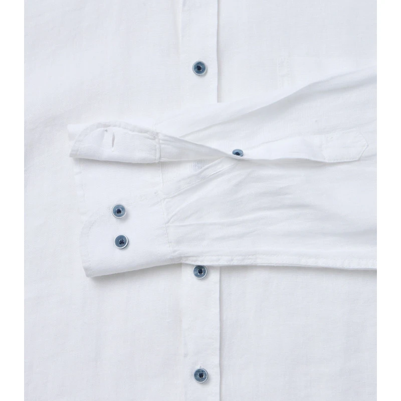 Casamoda Linnen Zomer Shirt | Wit | www.pietkoopmans.nl