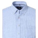 Casamoda Linnen Zomer Shirt | Lichtblauw | www.pietkoopmans.nl