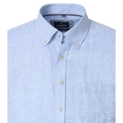 Casamoda Linnen Zomer Shirt | Lichtblauw