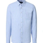 Casamoda Linnen Zomer Shirt | Lichtblauw | www.pietkoopmans.nl