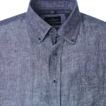 Casamoda Linnen Zomer Shirt | Navy | www.pietkoopmans.nl